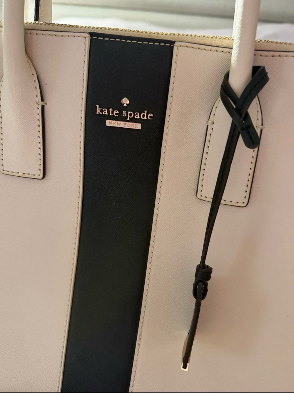 Kate Spade White and Black Dome Satchel - Picture 2 of 6